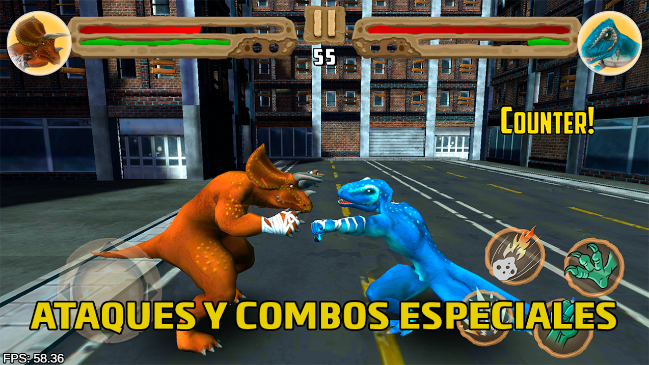 Peleas de dinosaurios – Juego de lucha gratis