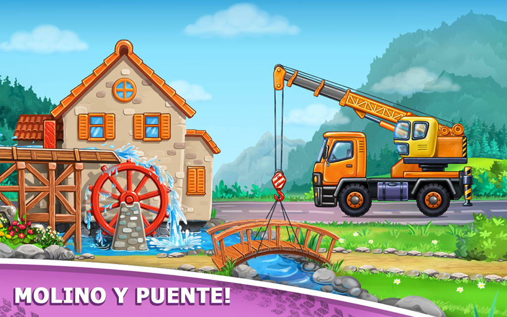 Juegos de camiones para niños – construcción casas